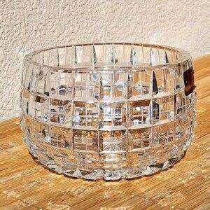 Vintage Lauzitser Glass GDR Germany Lead Crystal Art Deco Candy Trinket Bowl